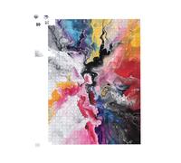 Warren Reed - Designer Explosive Colour Cascade Jigsaw Puzzle | Size: 500 Piece Warren Reed - Designer Multicolor 500 Piece