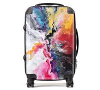Warren Reed - Designer Explosive Colour Cascade Suitcase Cabin, Multi