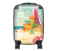 Warren Reed Fish On A Beach Holiday Suitcase - Small