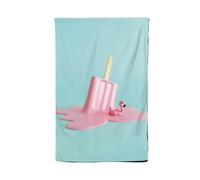 Warren Reed - Designer Flamingo Ice Cream Tea Towel in Pink Warren Reed - Designer Pink