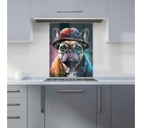 Warren Reed - Designer French Bulldog Dog Splashart Kitchen Splashback - W595mm x H745mm