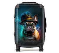 Warren Reed - Designer French Bulldog Splashart Suitcase Cabin, Multi