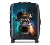 Warren Reed - Designer French Bulldog Splashart Suitcase Large, Multi