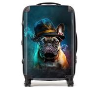 Warren Reed - Designer French Bulldog Splashart Suitcase Medium, Multi