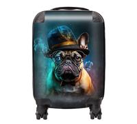 French Bulldog Splashart Suitcase Warren Reed - Designer Multi Cabin