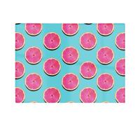 Warren Reed Designer Fruity Pattern Of Pink Grapefruit Glass Chopping Board