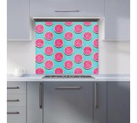 Warren Reed - Designer Fruity Pattern Of Pink Grapefruit Kitchen Splashback - W700mm x H750mm