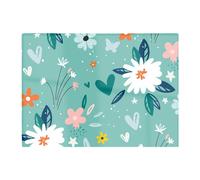 Warren Reed - Designer Garden Summer Flowers Glass Chopping Board, Blue