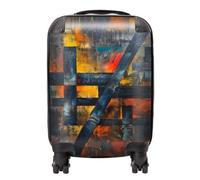 Warren Reed Designer Geometric Interplay: Abstract Patterns Suitcase - Mini Cabin