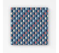 Warren Reed - Designer Geometric Pattern Canvas in Blue | Size: w40 inch x h40 inch Warren Reed - Designer Blue w40 inch x h40 inch