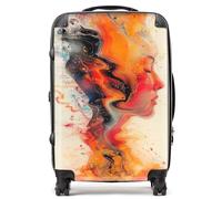Warren Reed - Designer Geometric Vibrance Suitcase - Lightweight Hard Case, TSA Lock, 4 Spinner Wheels