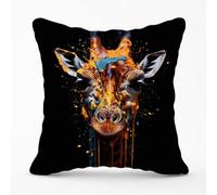 Warren Reed Designer Giraffe Face Splashart Cushions 45Cm X 45Cm