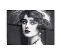 Glamorous Edwardian Showgirl Chopping Board Warren Reed - Designer Black One Size