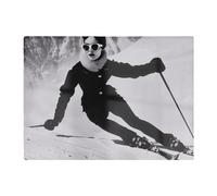 Glamorous Slopes Of The 60S Chopping Board Warren Reed - Designer Black One Size