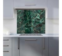 Warren Reed - Designer Green Quartz Effect Kitchen Splashback - W900mm x H750mm