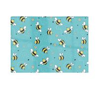 Warren Reed Designer Hand Drawn Busy Bees Glass Chopping Board