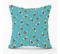 Warren Reed Designer Hand Drawn Busy Bees Outdoor Cushion 45Cm X 45Cm