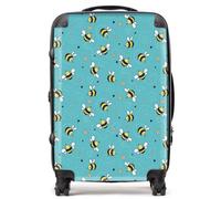 Warren Reed Designer Hand Drawn Busy Bees Suitcase - Medium