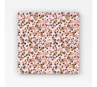 Warren Reed - Designer Hand Drawn Pink Leopard Print Canvas | Size: W30" x H30" Warren Reed - Designer Pink W30" x H30"