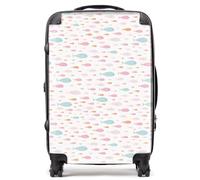 Warren Reed - Designer Hand Drawn Swimming Fish Suitcase Medium, Multi