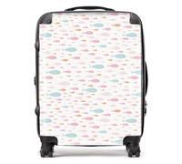 Warren Reed - Designer Hand Drawn Swimming Fish Suitcase Large, Multi
