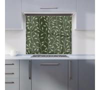 Warren Reed - Designer Hawaiian Style Jungle Leaves Kitchen Splashback in Green | Size: 900mm x 650mm Warren Reed - Designer Green 900mm x 650mm
