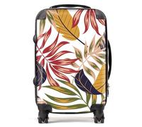 Warren Reed - Designer Hawaiian Style Jungle Leaves Suitcase Cabin, Multi