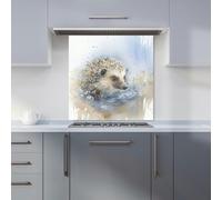 Warren Reed - Designer Hedgehog Watercolour Kitchen Splashback - W600mm x H600mm