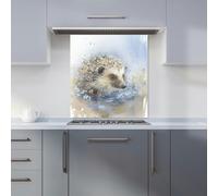 Warren Reed - Designer Hedgehog Watercolour Kitchen Splashback - W700mm x H650mm