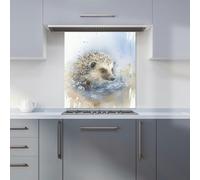 Warren Reed - Designer Hedgehog Watercolour Kitchen Splashback - W700mm x H750mm