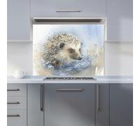 Warren Reed - Designer Hedgehog Watercolour Kitchen Splashback - W900mm x H650mm