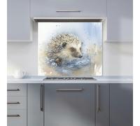 Warren Reed - Designer Hedgehog Watercolour Kitchen Splashback - W900mm x H750mm