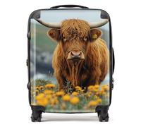 Warren Reed - Designer Highland Cow By The Coast Suitcase Large, Multi
