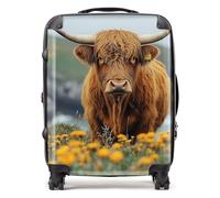 Warren Reed - Designer Highland Cow By The Coast Suitcase Large, Multi