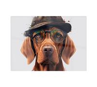 Warren Reed - Designer Hungarian Vizsla Dog Splashart Chopping Board Warren Reed - Designer Multicolor