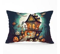 Warren Reed Designer Illustrations A Whimsical Haunted House Cushions 33Cm X 48Cm