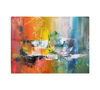 Warren Reed - Designer Impressionist'S Palette: Colorful Abstraction Chopping Board Warren Reed - Designer Multicolor