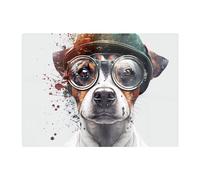 Warren Reed - Designer Jack Russell Terrier Dog Splashart Chopping Board, Multi