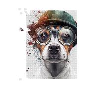 Warren Reed - Designer Jack Russell Terrier Dog Splashart Jigsaw Puzzle | Size: 1000 Pieces Warren Reed - Designer Multicolor 1000 Pieces