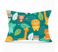 Warren Reed - Designer Jungle Animals Cushions in Green | Size: 60 cm x 60 cm Warren Reed - Designer Green 60 cm x 60 cm