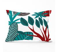 Warren Reed - Designer Jungle Exotic Summer Tropical Leaves Cushions in Green | Size: 60 cm x 60 cm Warren Reed - Designer Green 60 cm x 60 cm