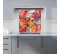 Warren Reed - Designer Kaleidoscope of Autumn Leaves Kitchen Splashback - W700mm x H650mm