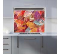 Warren Reed - Designer Kaleidoscope of Autumn Leaves Kitchen Splashback - W900mm x H650mm
