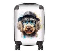 Labradoodle Dog Face Splashart Suitcase Warren Reed - Designer Multi Mini Cabin
