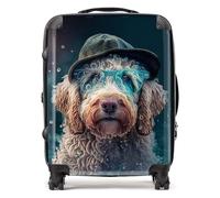 Labradoodle Dog Splashart Suitcase Warren Reed - Designer Multi Large
