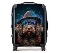 Labradoodle Dog Splashart Suitcase Warren Reed - Designer Multi Large