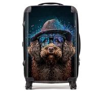 Labradoodle Dog Splashart Suitcase Warren Reed - Designer Multi Medium