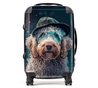 Labradoodle Dog Splashart Suitcase Warren Reed - Designer Multi Cabin