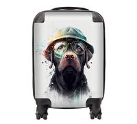 Labrador Retriever Dog Splashart Suitcase Warren Reed - Designer Multi Large