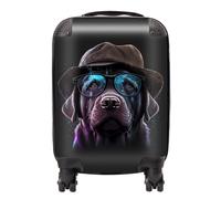 Warren Reed - Designer Labrador Retriever Dog Splashart Suitcase | Size: Mini Cabin Warren Reed - Designer Multicolor Mini Cabin